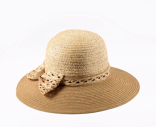 Miuno® Damen Strohhut Sonnenhut Sommer Hut aus Stroh H51008