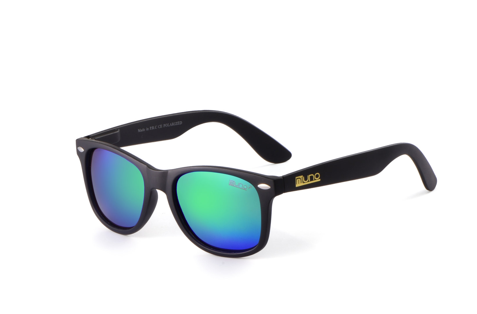 Miuno® Sonnenbrille Polarisiert Polarized Herren Damen Geschenkbox & Brillentuch Federscharnier 3025 Goldengestell 
