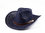 Miuno® Herren Cowboy Hut Party Stroh Hut  mit breiter fester Krempe Gürtelband H51024