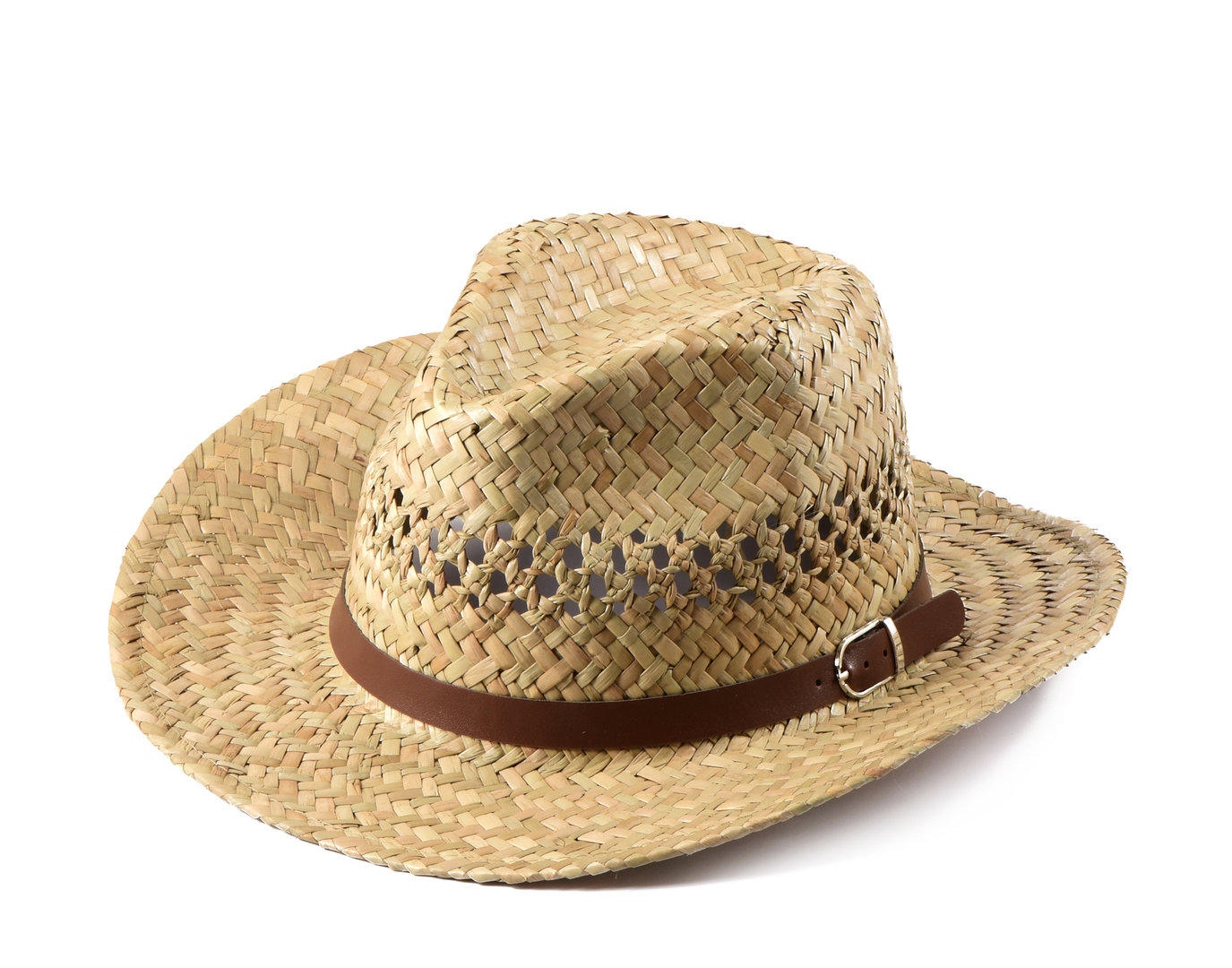 Miuno® Herren Panama Stroh H51026 Hut mit Party Gürtelband Hut