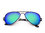 Miuno® Sonnenbrille Polarisiert Polarized Federscharnier Aviator 3025-1 Schwarz verspiegelt