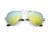 Miuno® Sonnenbrille Polarisiert Polarized Federscharnier Aviator 3025-2 Silber verspiegelt