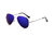 Miuno® Sonnenbrille Polarisiert Polarized Federscharnier Aviator 3025-2 Silber verspiegelt