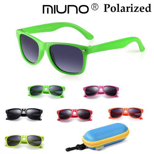 Miuno® Kinder Sonnenbrille Polarisiert Polarized Wayfare Etui 6833a